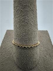 Blue Stone Unisex Stone Ring 14K Yellow Gold 0.61g